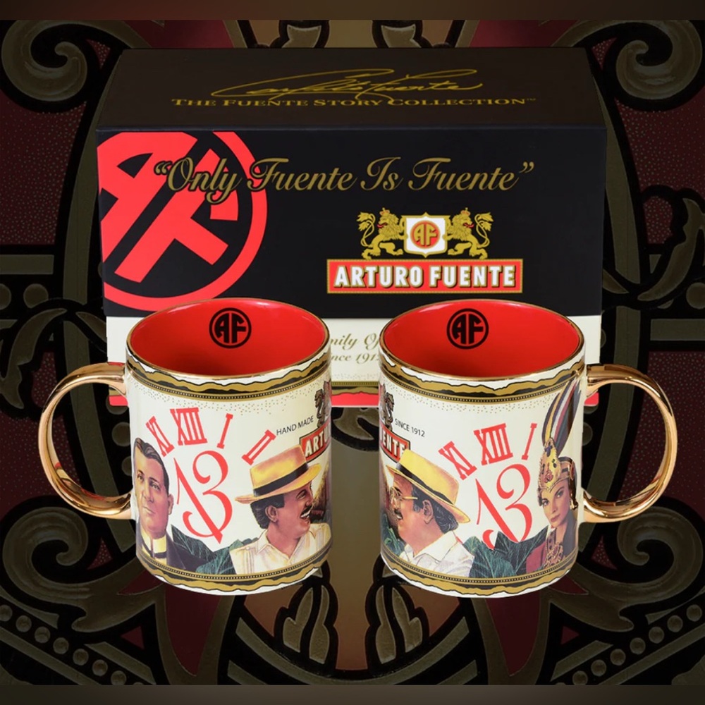 NIB 2 Arturo Fuente Coffee Mugs.